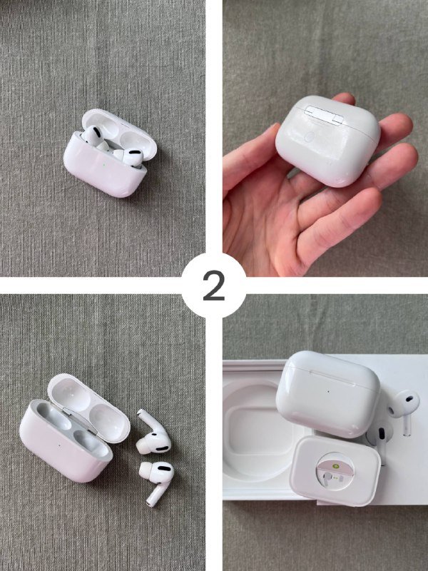 AirPods Pro первое поколение, наушники без кабеля и с аксессуарами 2