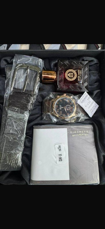 Падарочние бокси с часами, ремнями, парфюмом и аксессуарами 8