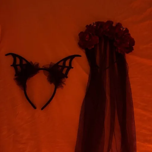 Carnival headband with veil