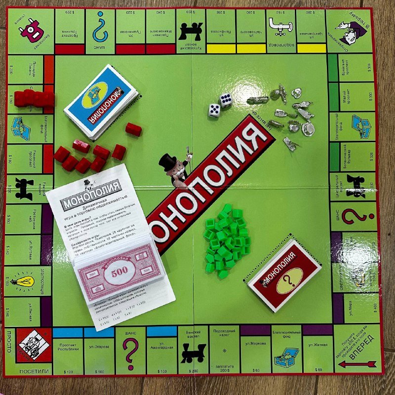 настольная игра Монополия на русском языке