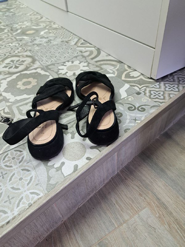 Черные летние босоножки размер 38 5