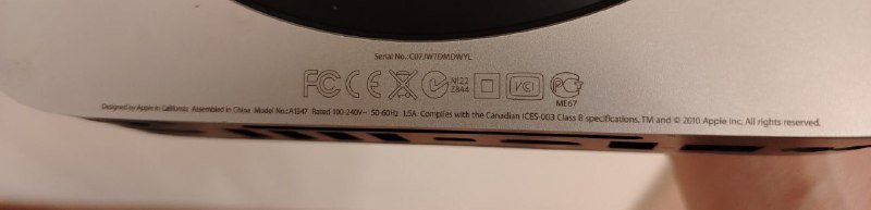 Компьютер Mac mini A 1347 2010 с новым диском 500 Гб 3