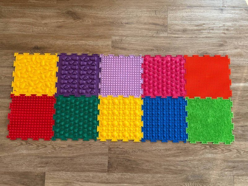 Ортоковрик с блоками для массажа стоп