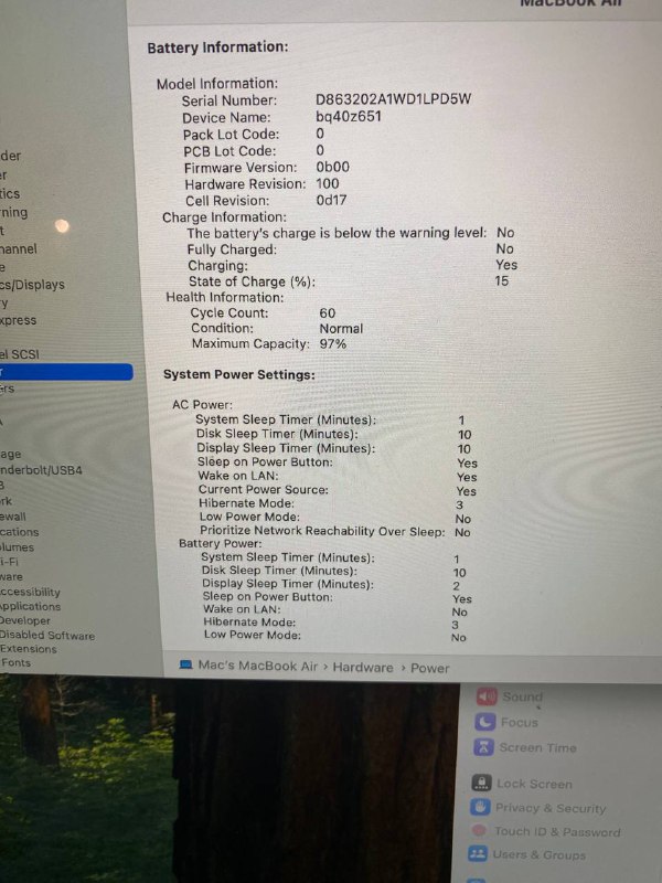 Macbook Air M2-2023, 8GB RAM, 256GB SSD, 15.3 inch 3