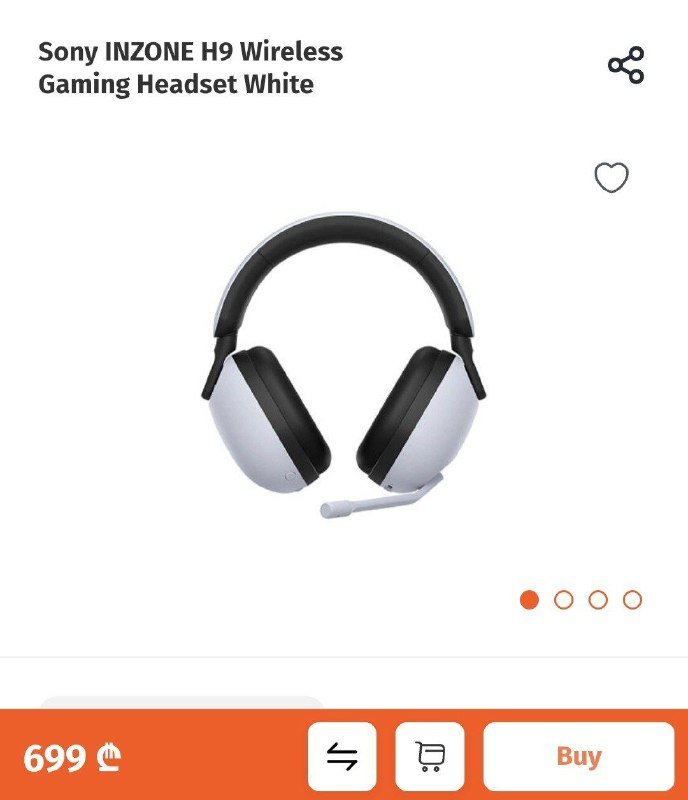 Гарнитура Sony Inzone H9 3