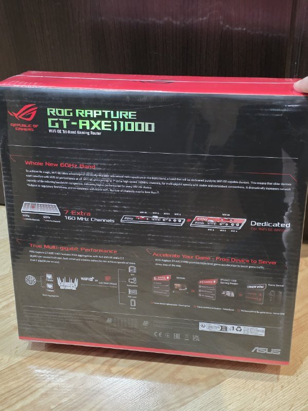 Игровой роутер ASUS GT-AXE11000 WIFI 6e 3