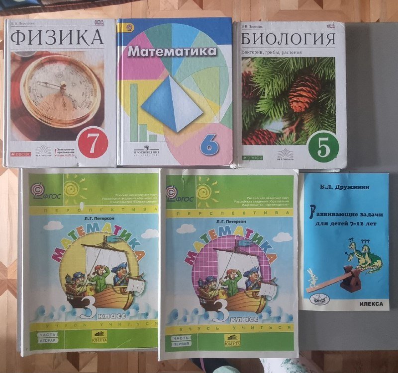 Физика 7 класс, Математика 6 класс, Биология 5 класс, Математика 3 класс, Развивающие занятия