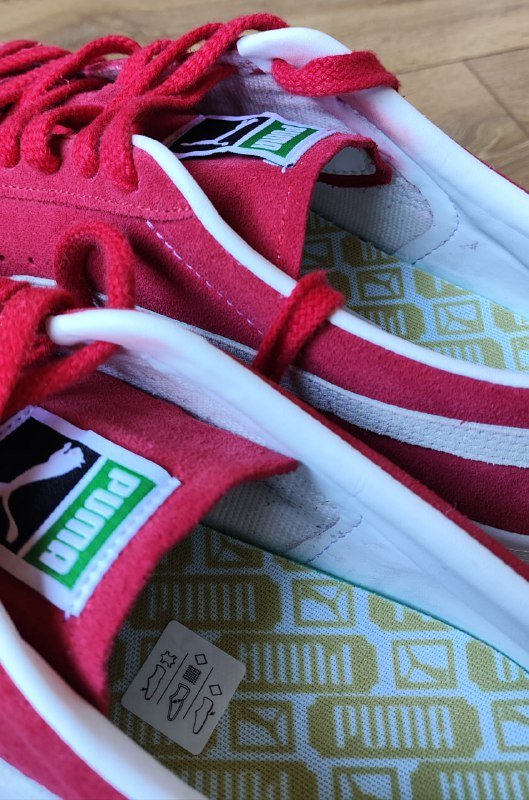 PUMA Suede VTG красные мужские кроссовки размер 46 2