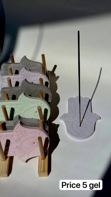 Гипсовые изделия ручной работы для украшений и косметики 7