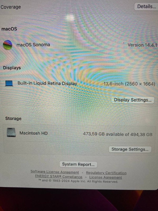 MacBook Air M2 2022 8GB RAM 512GB SSD 13.6 дюймов 4