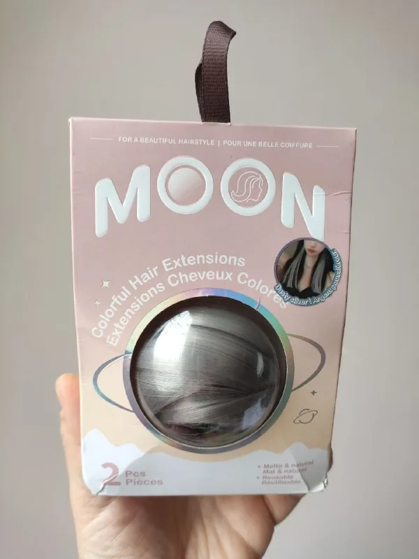 Искусственные пряди волос Miniso Dusty silver 1