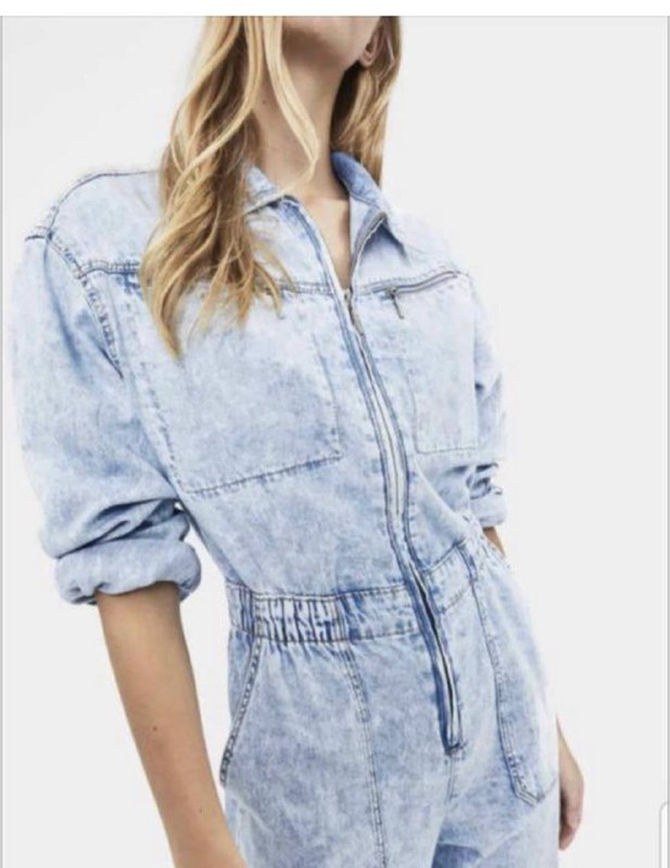 Джинсовый комбинезон Bershka XS 2