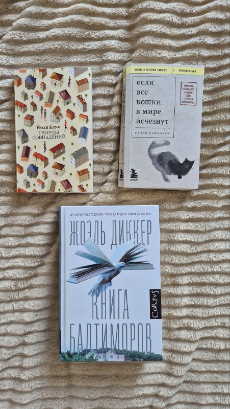 Книги Лето в пионерском галстуке, О чем молчит ласточка, Творцы совпадений, Книга балтиморов 2