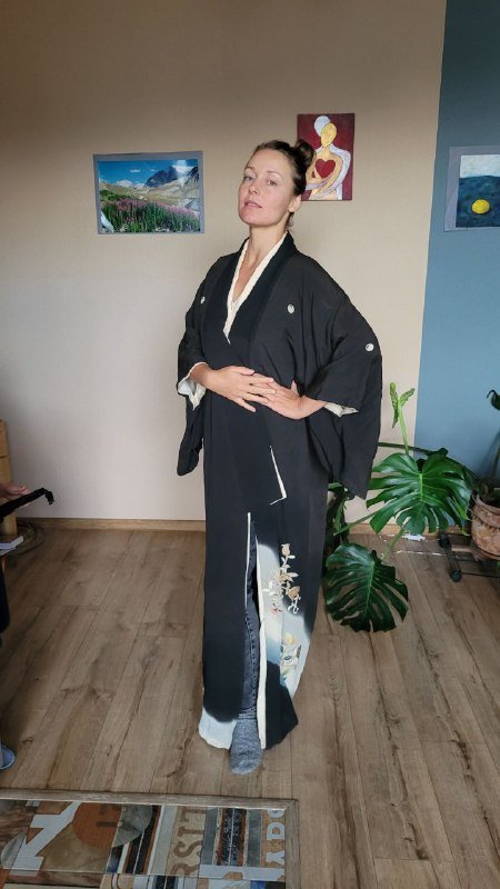 Винтажная накидка ручная работа шёлк штапель 5