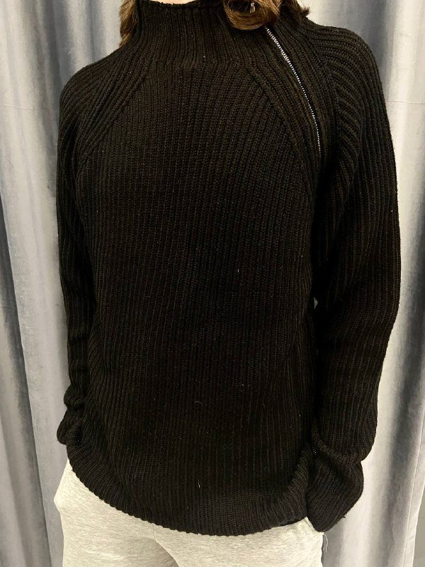 Винтажный свитер Hugo Boss с молнией, шерсть, размер L 3