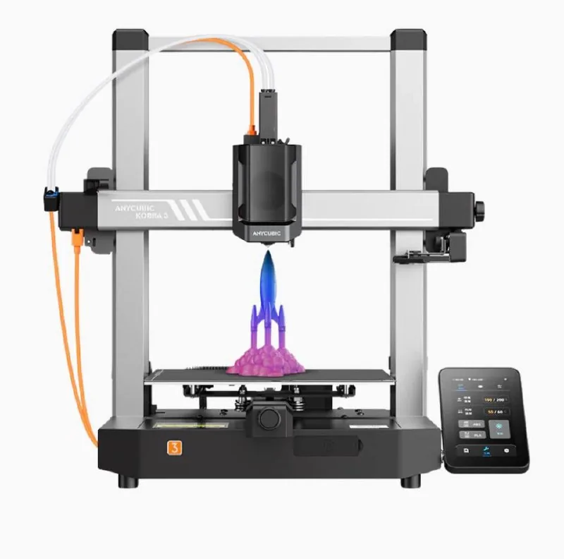 3D принтер Anycubic Kobra 3 с 3 катушками филамента