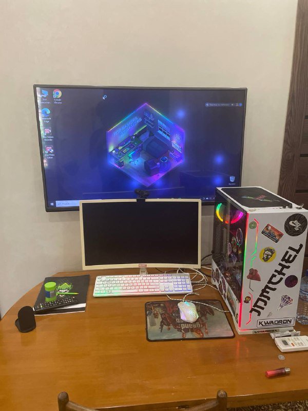 Мощный игровой ПК с монитором и периферией 2