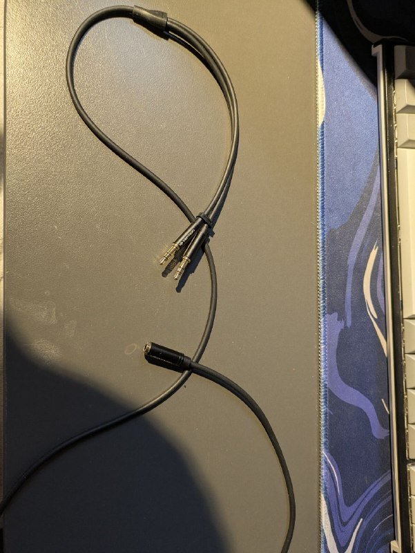 Переходник для наушников с микрофоном Jack 3.5 mm, аудио сплиттер