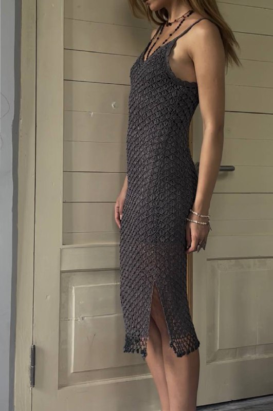 французское винтажное платье с регулируемыми бретелями размер S-M 2