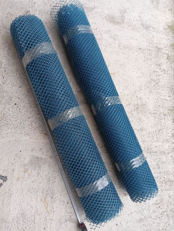 Пластиковая сетка ограждения 1м высота, 2 рулона по 5м