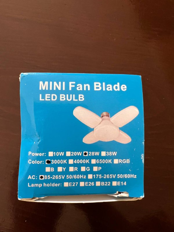 Лампочка MINI Fan Blade 2