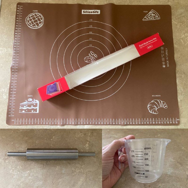 Туристический холодильник, мерные ложки, скалка, мерная чашка, силиконовый коврик 2