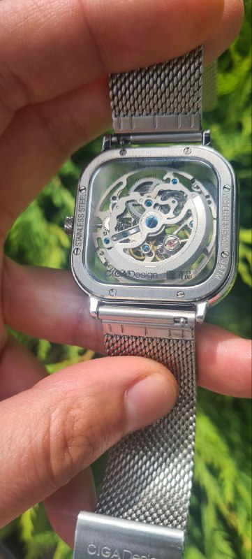 Часы ciga design full hollow sceleton с ремешком 2