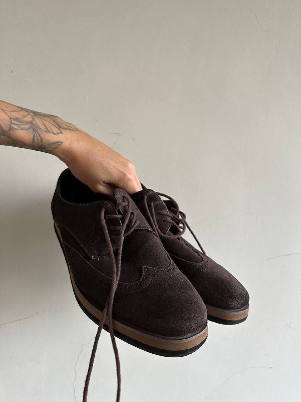 Мужские туфли ARBER замша темно-коричневые размер 42 5