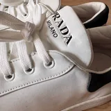 Prada white leather sneakers 5