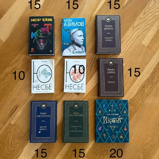 Книги Виктора Пелевина, Айзека Азимова и других авторов