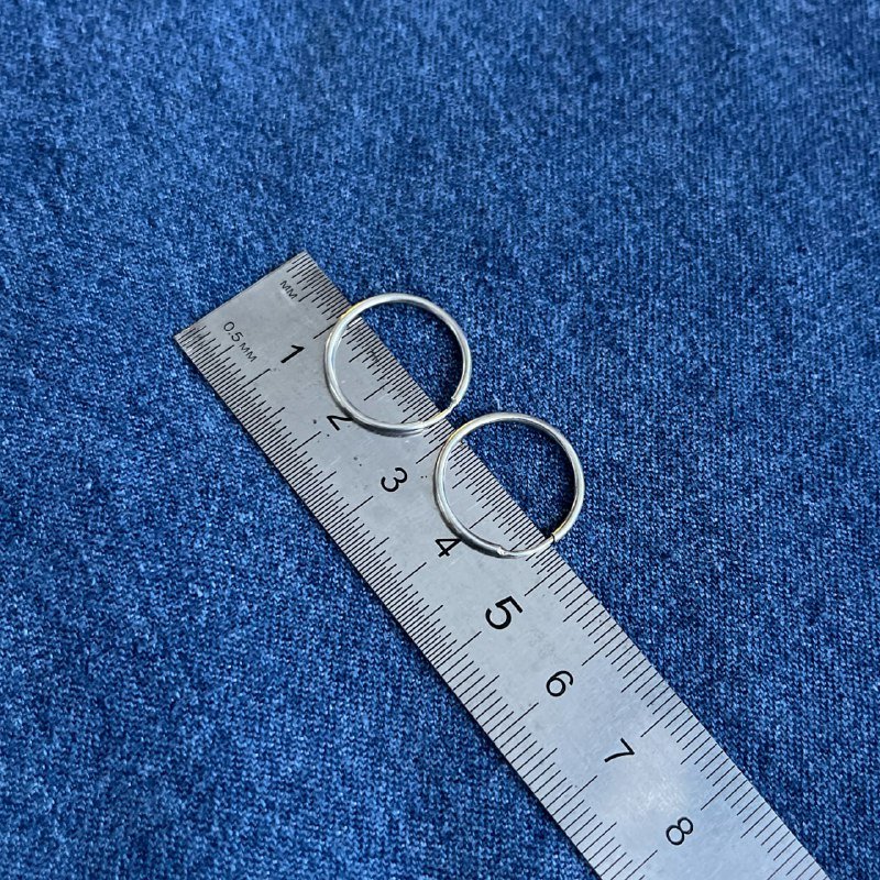 Серьги-кольца из серебра 1,5*17 mm