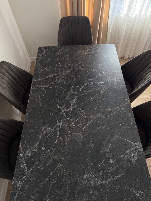 Обеденный раздвижной стол с 6 стульями 4