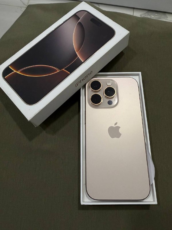 iPhone 16 Pro Gold, new, one month used