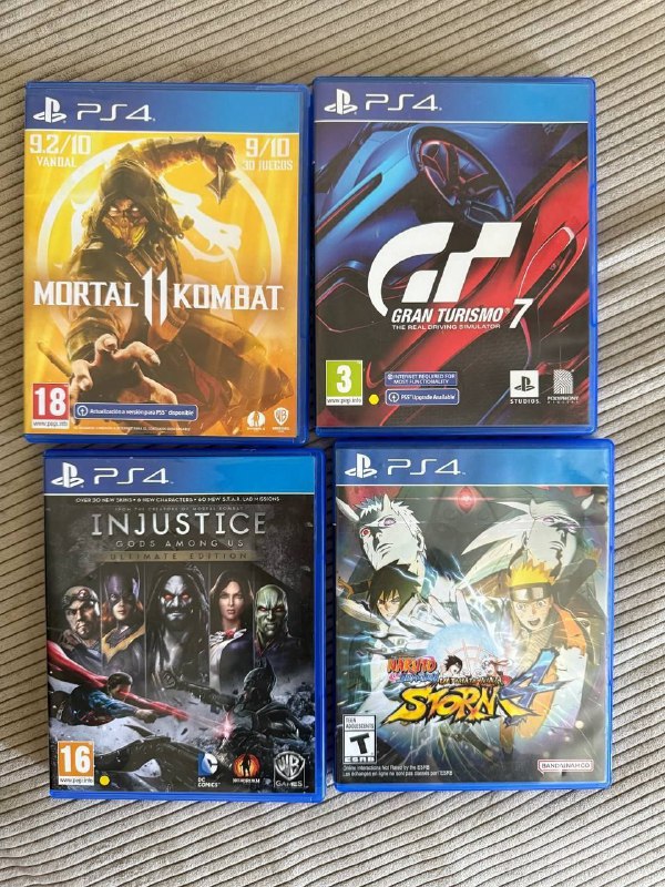 PlayStation 4 Slim (1TB) with 4 games, 2 controllers 2