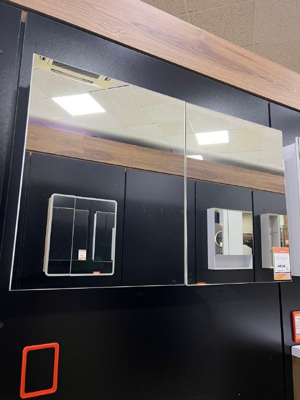 Зеркало шкаф для ванной 120 см 2