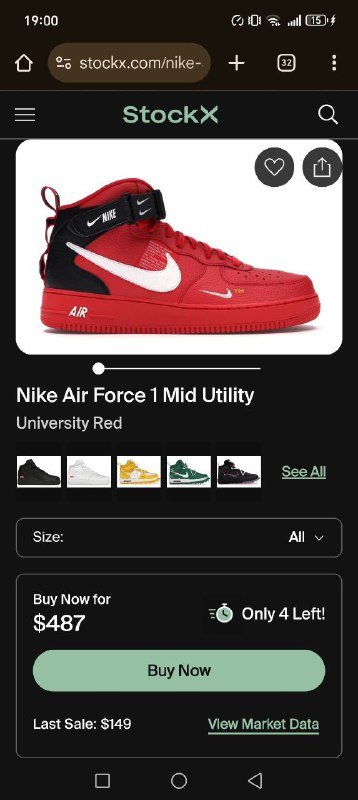 Nike Air Original кроссовки красно чёрные 43 размер