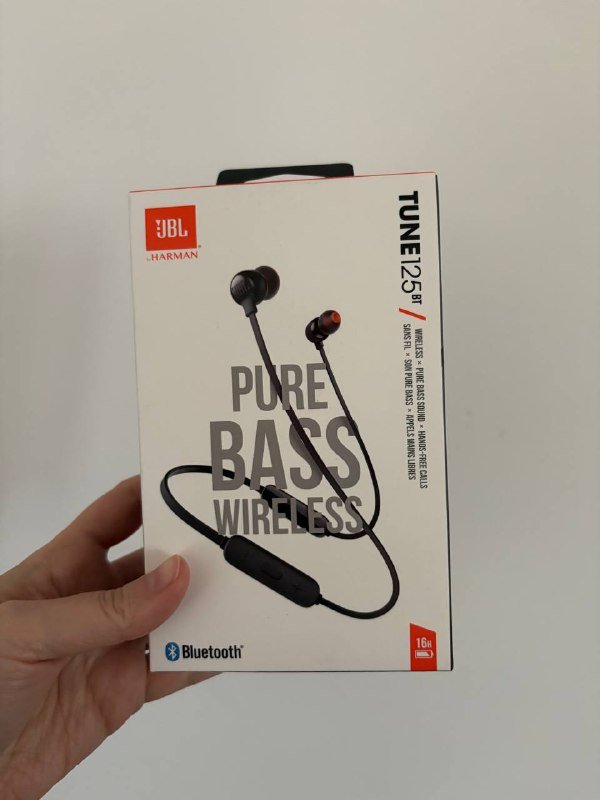 Вакуумные беспроводные наушники JBL Tune 125BT чёрные