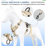 Анатомическая шлейка с поводком и адресником 6
