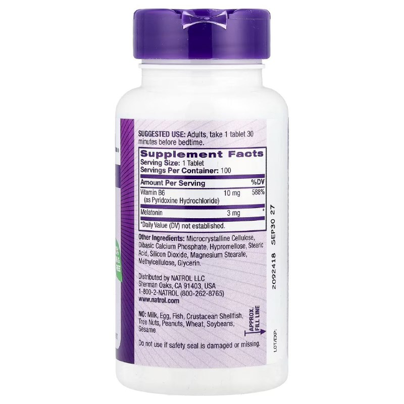 Melatonin with extended release, 95 tablets