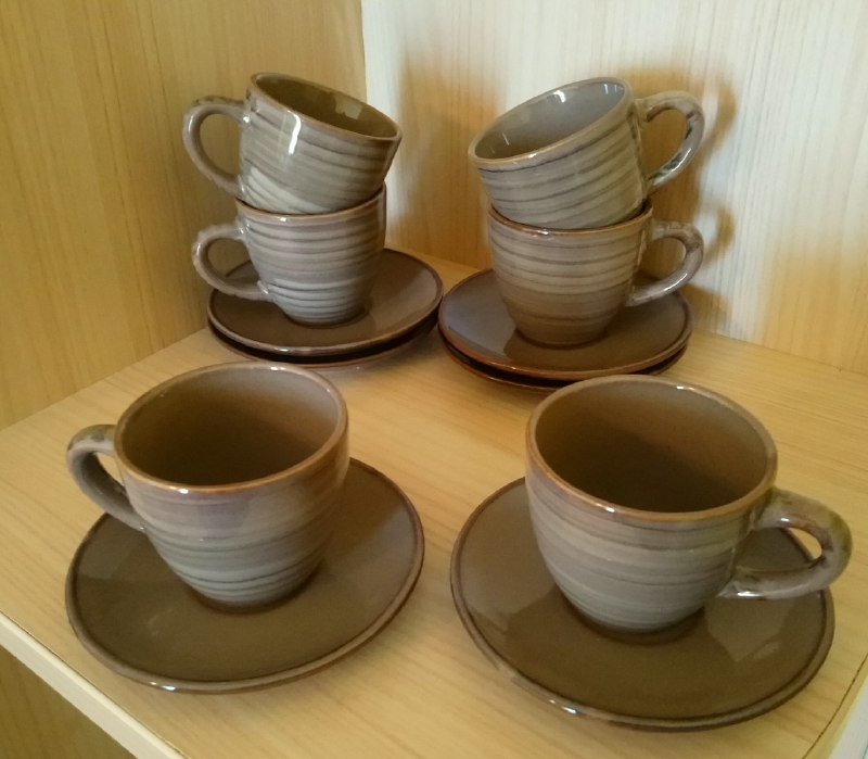 Кофейные чашки с блюдцами набор