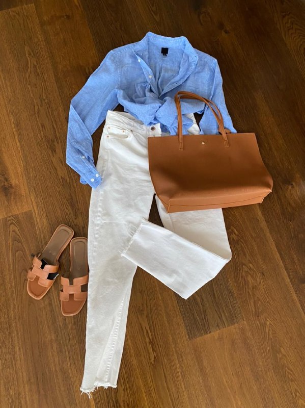 Лонгслив Zarina, Джинсы Befree, Свитер Zara, Рубашка лавандовая, Сумка-шоппер, Шапчуля H&M 5