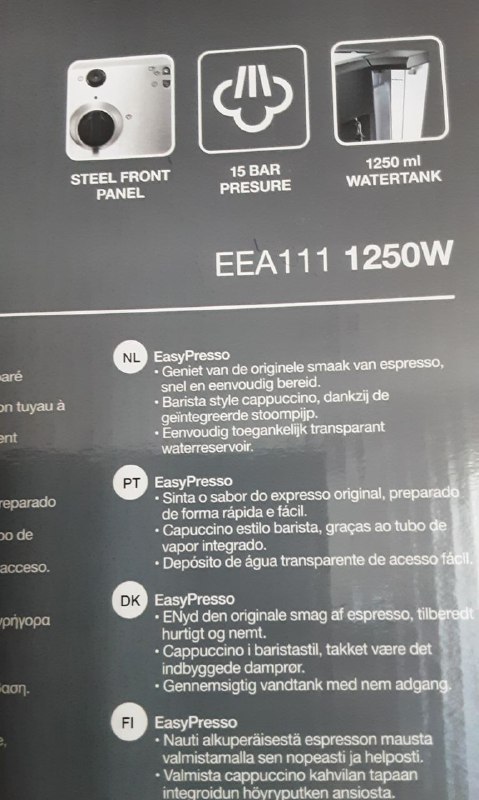 Кофемашина Electrolux с капучинатором 4