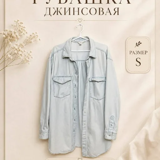 Женская джинсовая рубашка