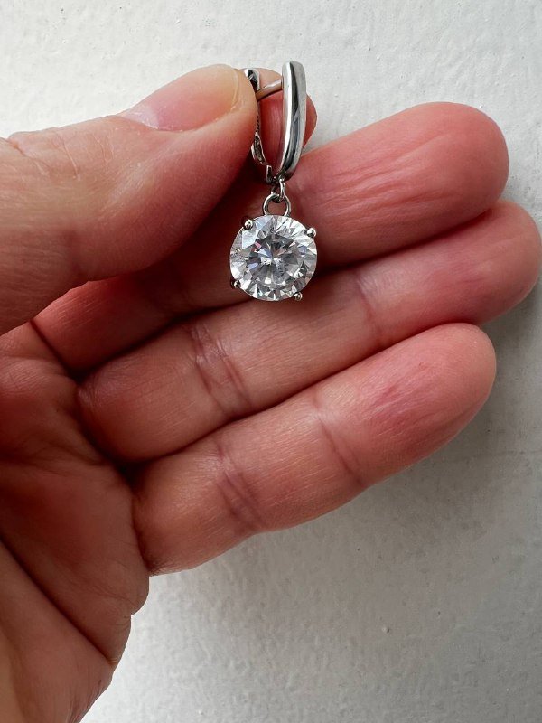 Серебряные серьги 925 пробы с фианитами