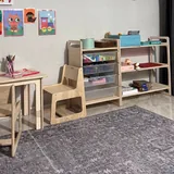 Детская монтессори-мебель: полка, стол, стулья и стеллажи 2