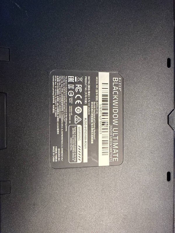 Клавиатура Razer Black Widow Ultimate