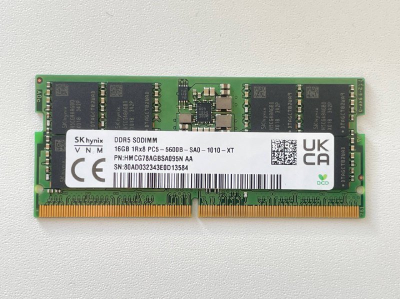 Оперативная память SK Hynix DDR5 16GB 5600MHz sodimm
