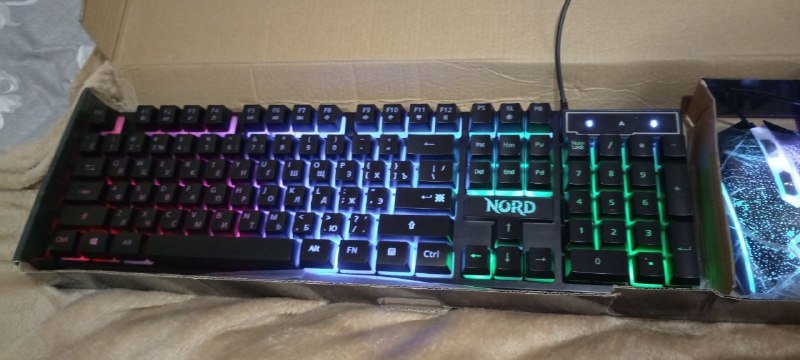 Клавиатура и мышь NORD с подсветкой 3