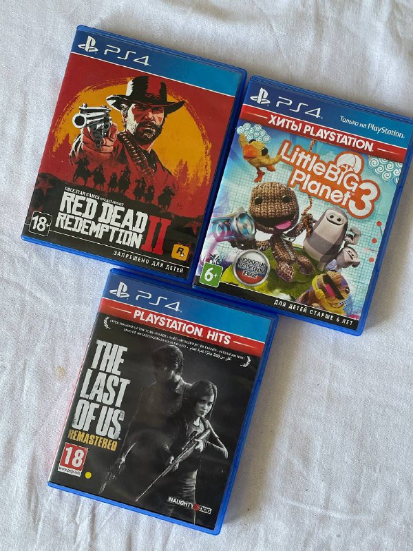Red Dead Redemption II, The Last of Us Remastered, LittleBigPlanet 3