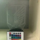 3D LED светильник Attack on Titan 2